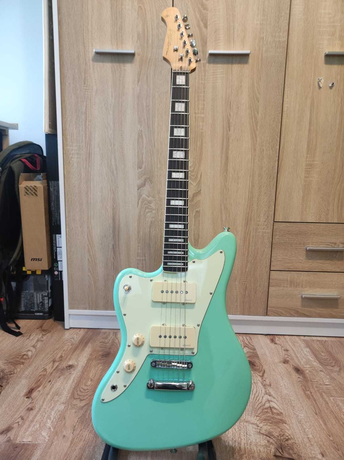 Gitara elektryczna Harley Benton JA-60 LH +wzmacniacz+stojak+kabel !!!