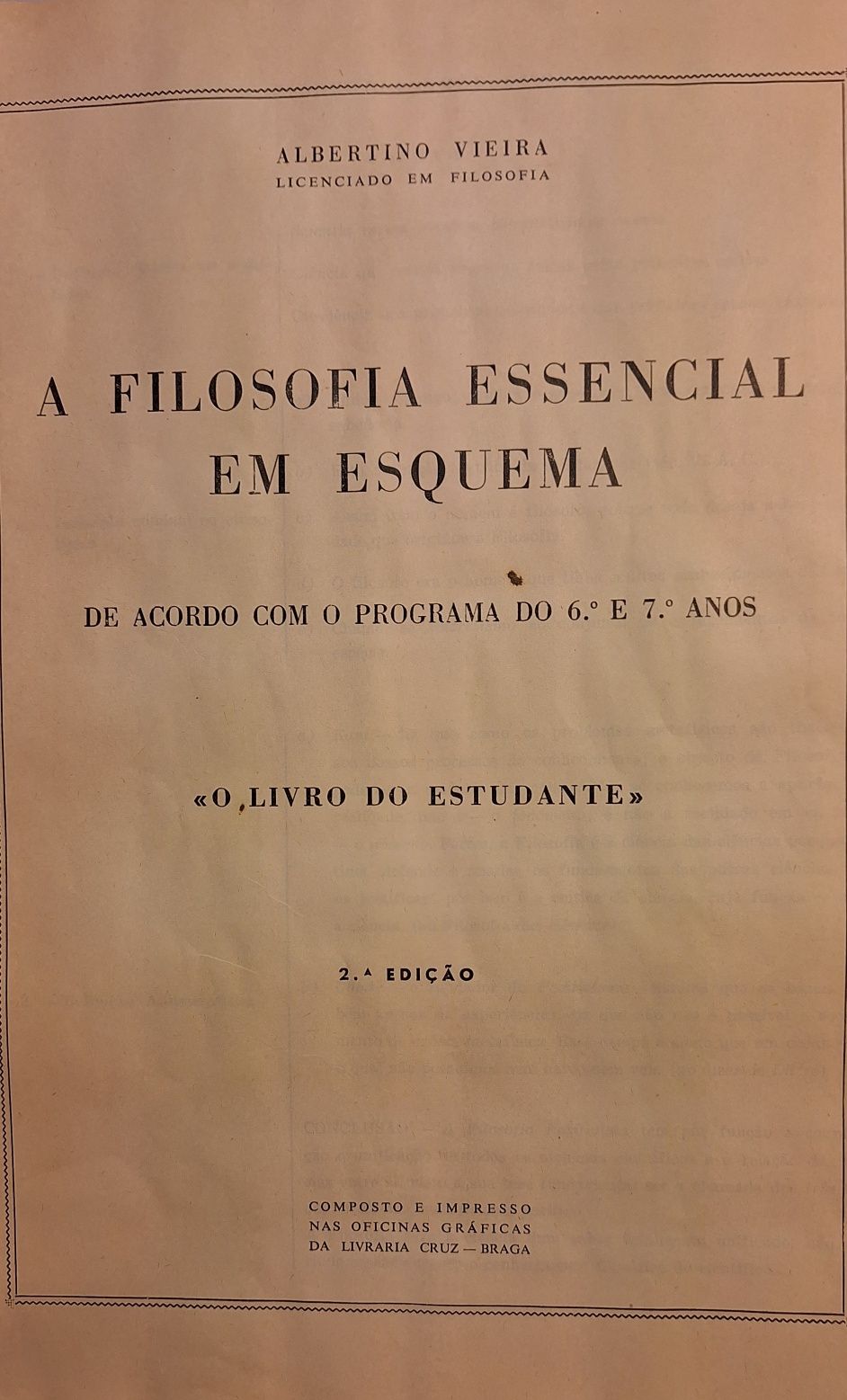 Manual escolar Filosofia anos 60