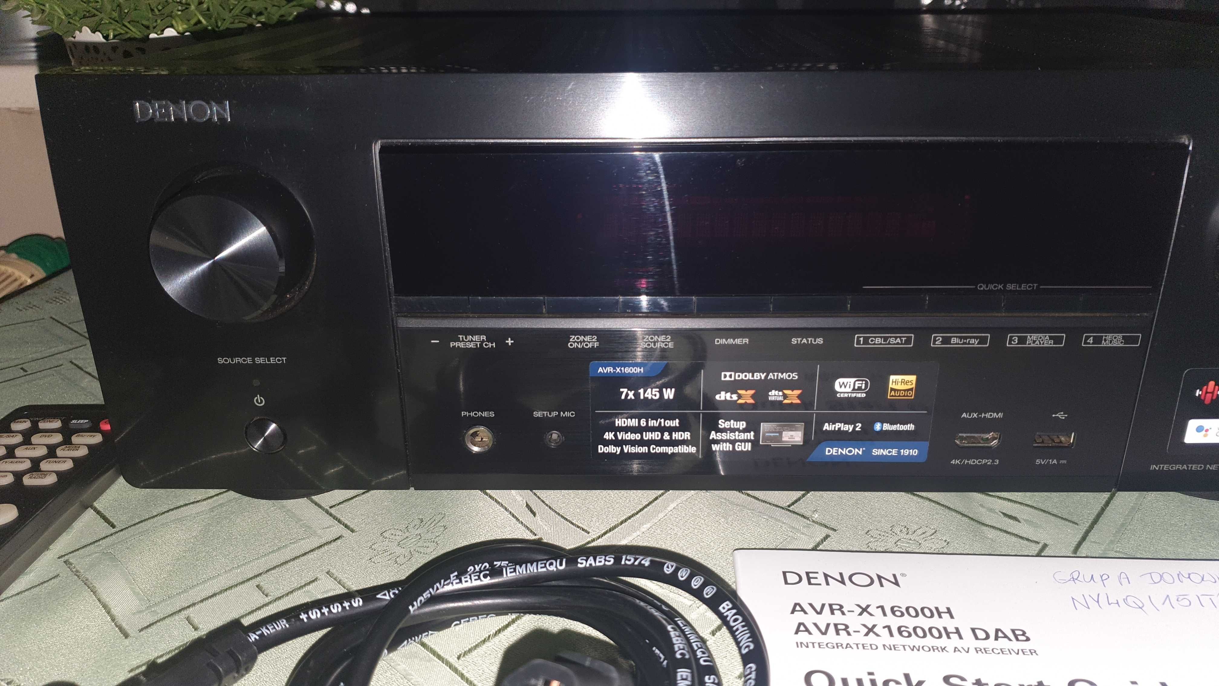 Amplituner Denon AVR-X1600H Dolby Atmos