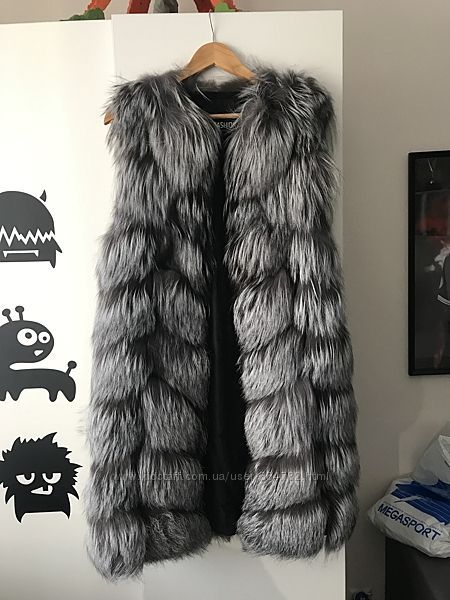 Жилет чернобурка