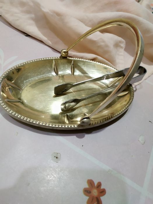 Вазочки антикварные.Индия эмаль, сахарница  и  конфетница