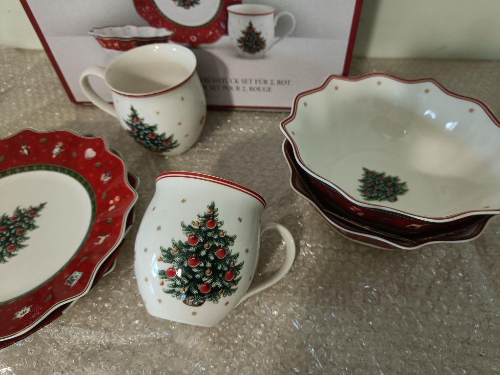 Zestaw śniadaniowy Villeroy & Boch Toy's Delight 6 el. świąteczny