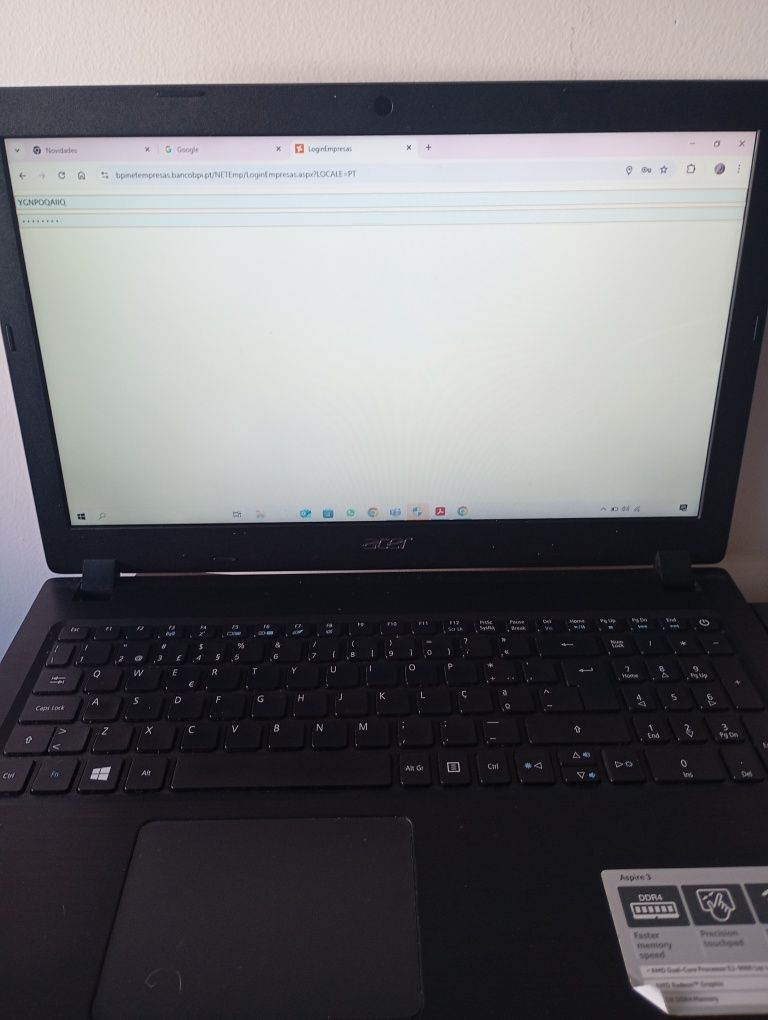 Notebook Acer aspire A315