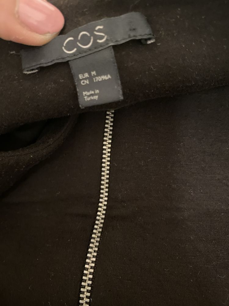 COS marynarka  38/m gorzka czekolada czarna wiskoza damska