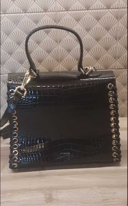 Uterque/Massimo Dutti torebka do ręki, na ramię panterka nowa