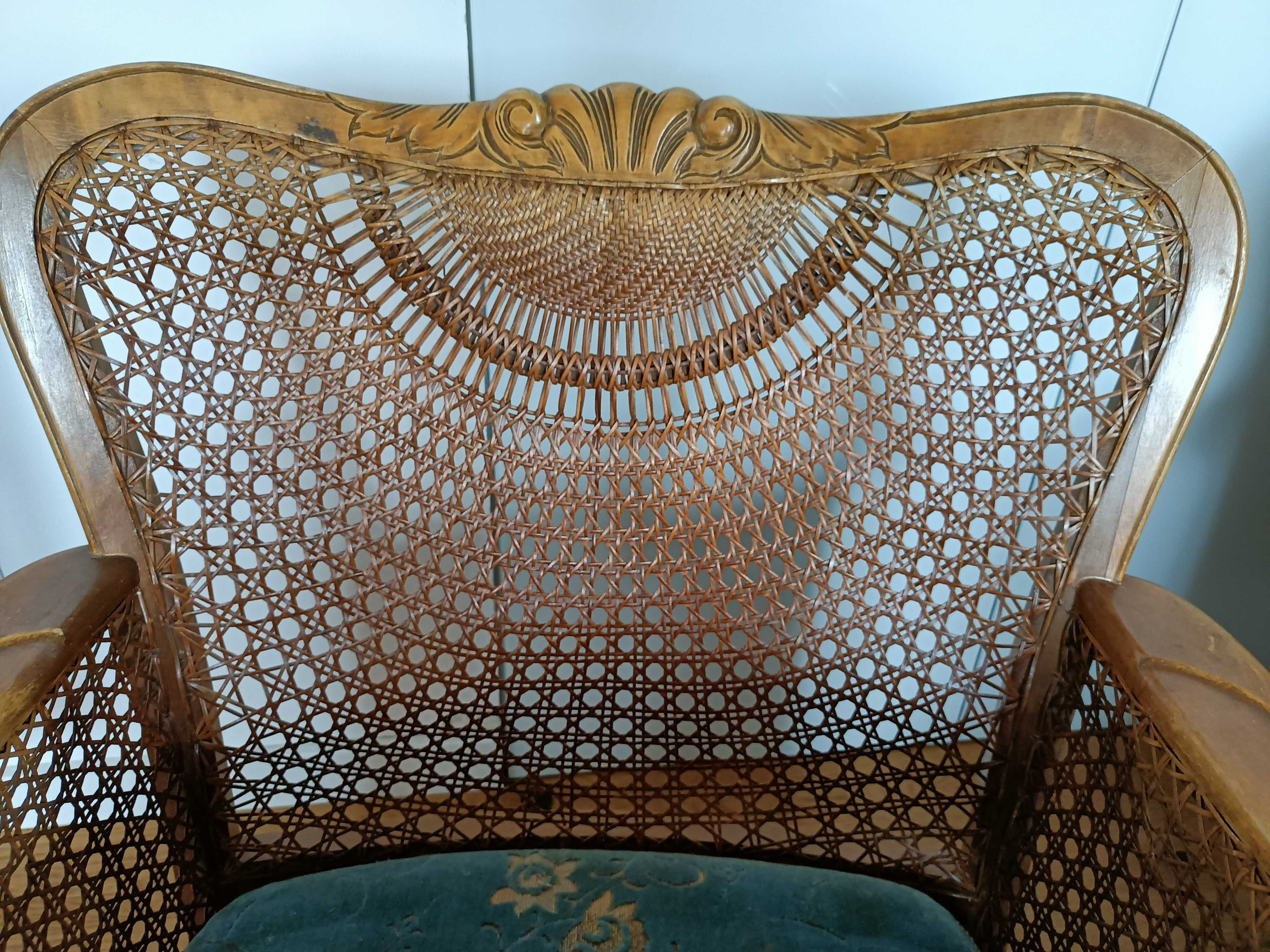 Fotele retro x 2 komplet 64x71 szerokość 38cm siedziko od ziemi
