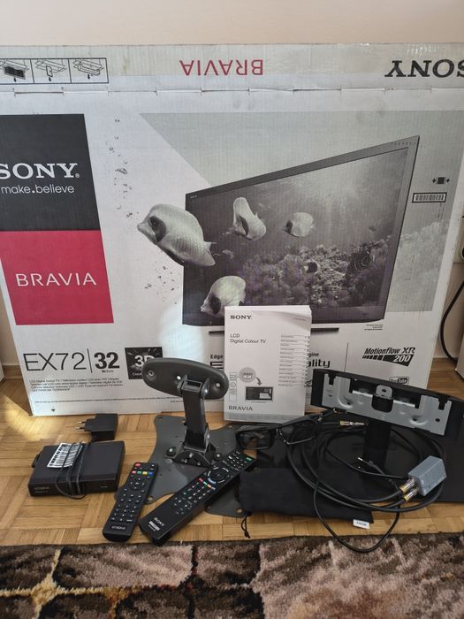 Telewizor Sony Bravia EX72 32"+ dekoder do Tv naziemnej