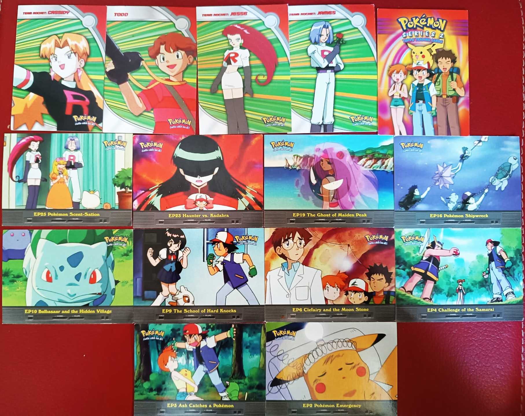 Coleção Rara de Cartas Pokémon Topps Series 2