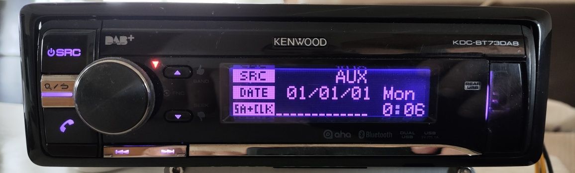 Автомагнітола Kenwood KDC-BT73DAB Bluetooth,AUX,USB,CD