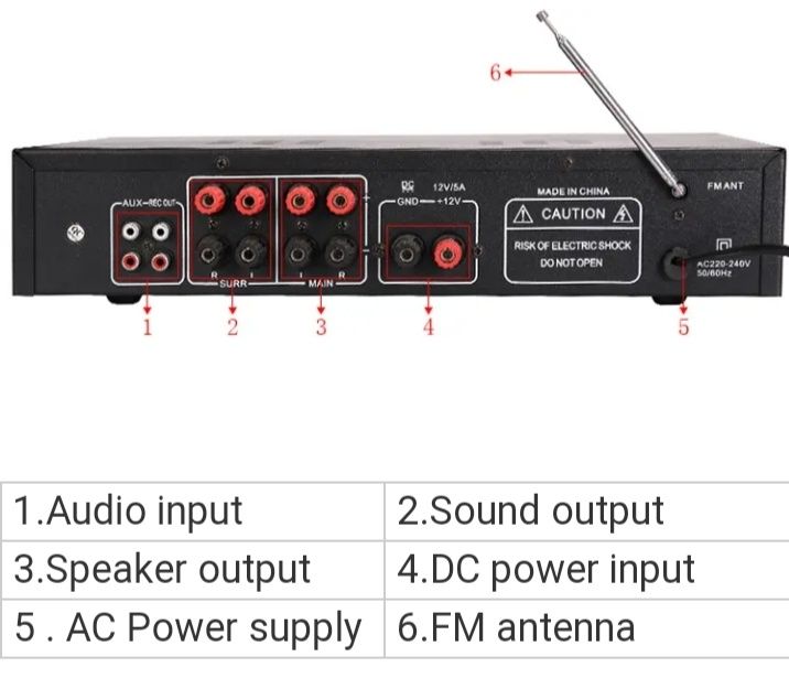 Wzmacniacz Voice Kraft K1. Karaoke