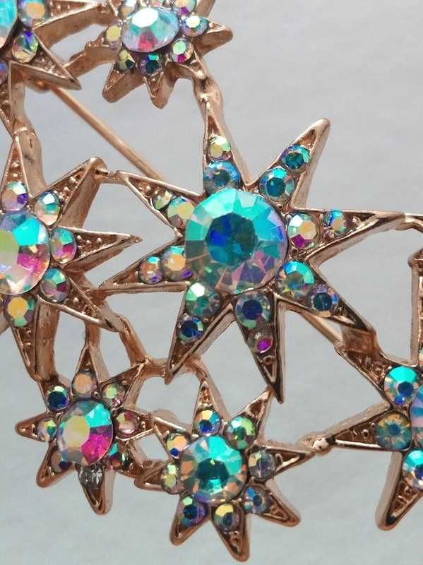 Broche / pregadeira / alfinete de peito - constelação de estrelas, AB