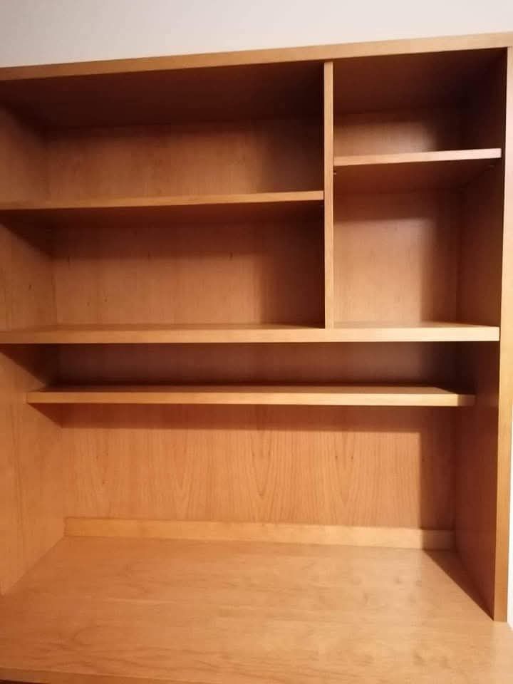 Cama Solteiro dupla com estante e secretária