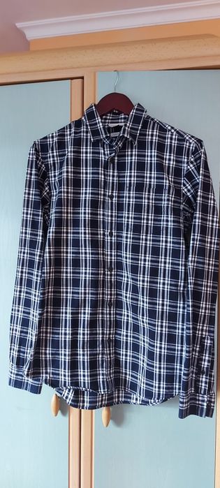 Męska koszula s w kratkę nowa
