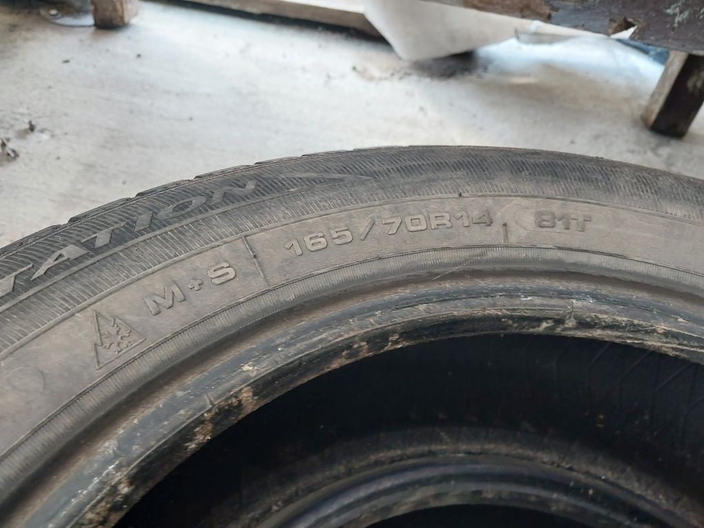 2x opony zimowe 165/70 r14