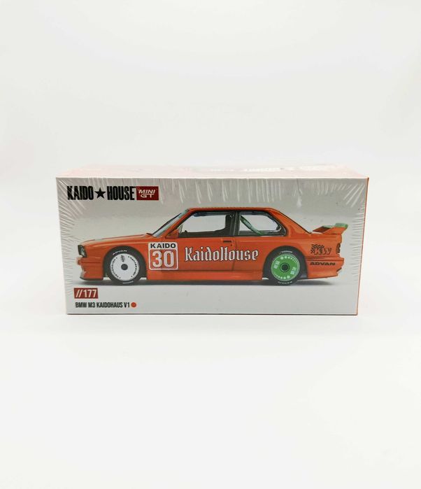 Mini GT x Kaido House BMW M3 KaidoHaus V1 pomarańczowe