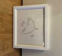 The Bird - Pablo Picasso Framed Print | Quadro Branco com Print