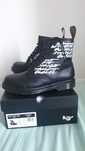 Bota de Couro Futura Bordadas 1460 Dr Martens Pretas, 45, novas