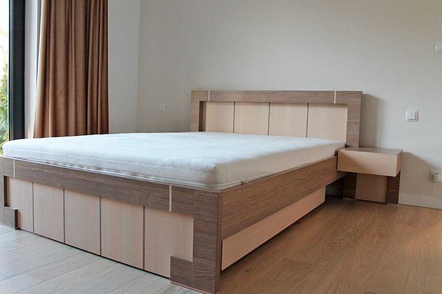 Sypialnia VOX Modern - łóżko 140x200, szafki nocne, komoda  - zestaw