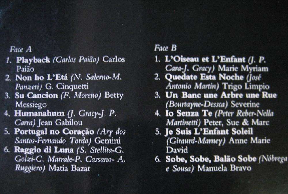 Discos Vinil LP: Colectâneas êxitos anos 80, cinema, eurovisão