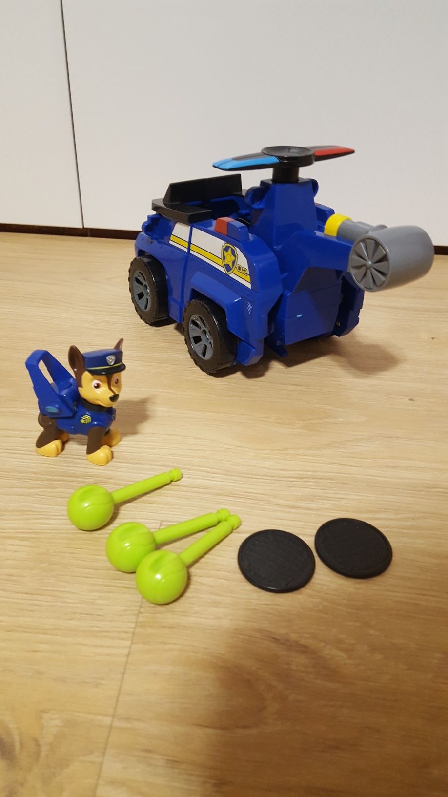 Psi patrol pojazd helikopter rozkładany figurka chasea