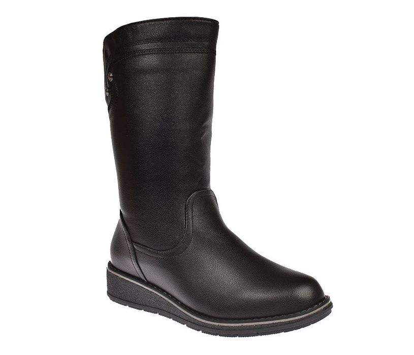 Kozaki damskie wysokie ocieplane na suwak 1328 rozm. 41