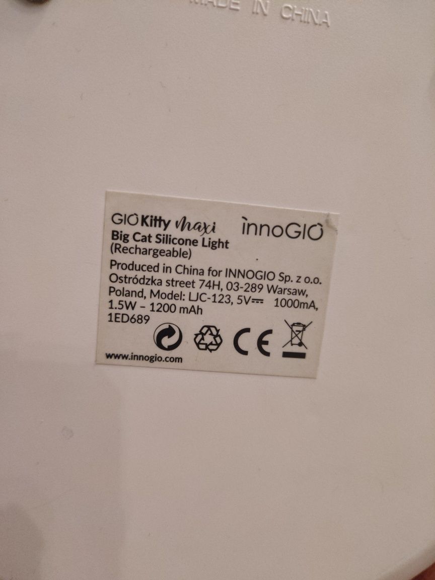 Lampka nocna innoGIO Kotek