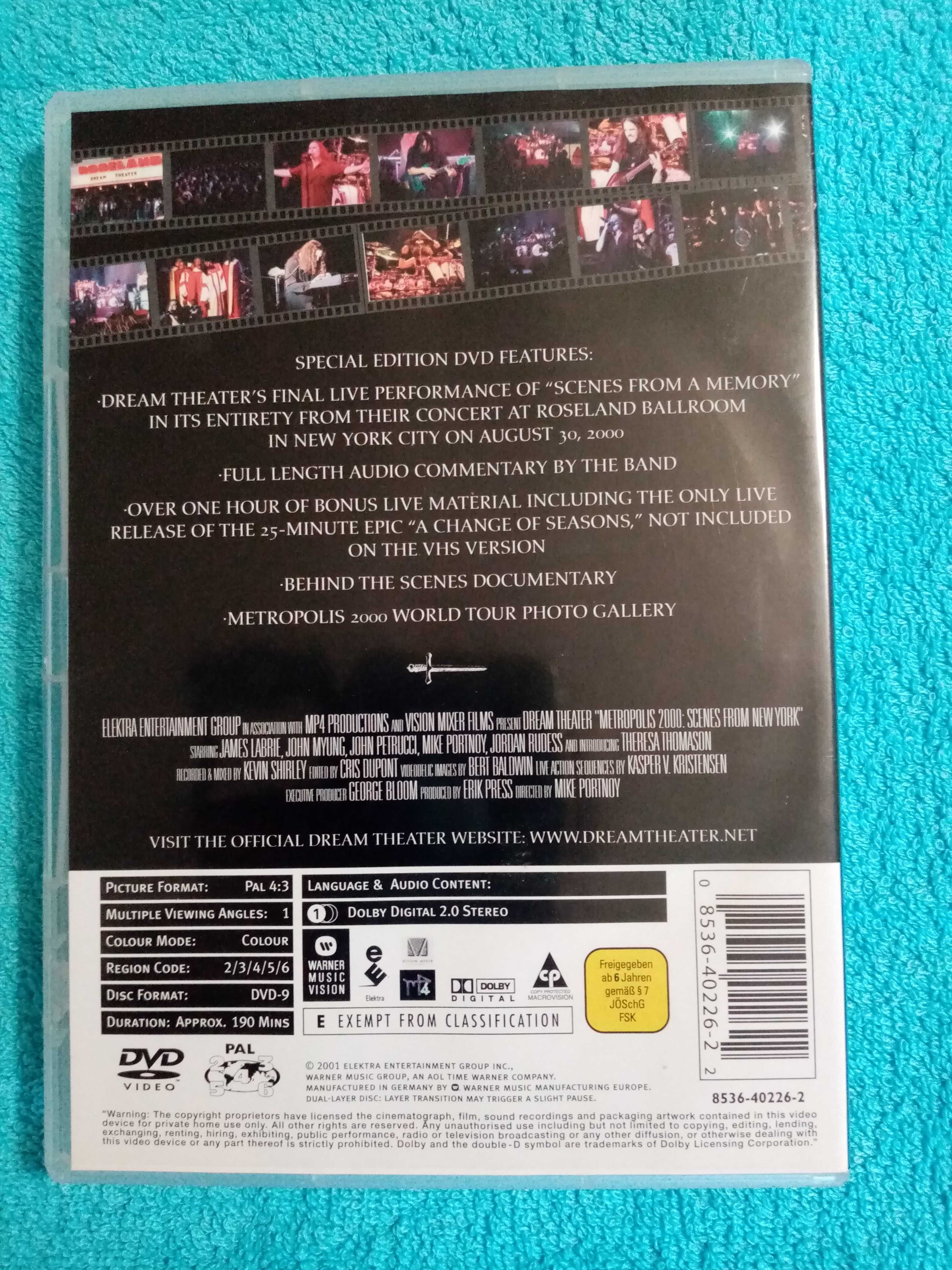 DVD Dream Theater - Metropolis 2000 Scenes From New York