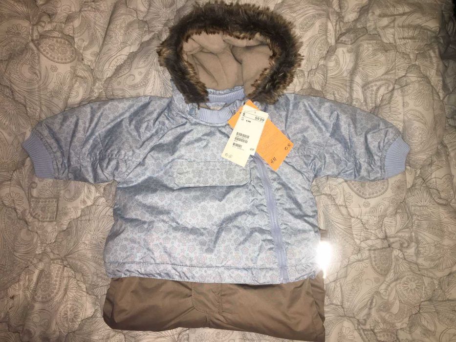 куртка и полукомбинезон 6-9 мес НМ , 68-74 см новый