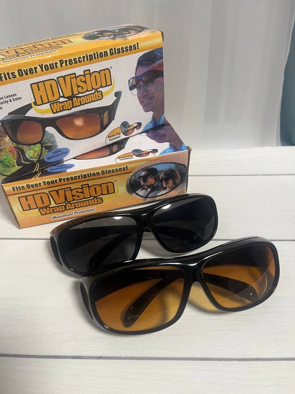 Продаю окуляри HD Vision Wrap Arounds (2 пари)