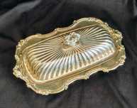 Posrebrzana maselniczka Leonard silver plated platerowana maselnica vi