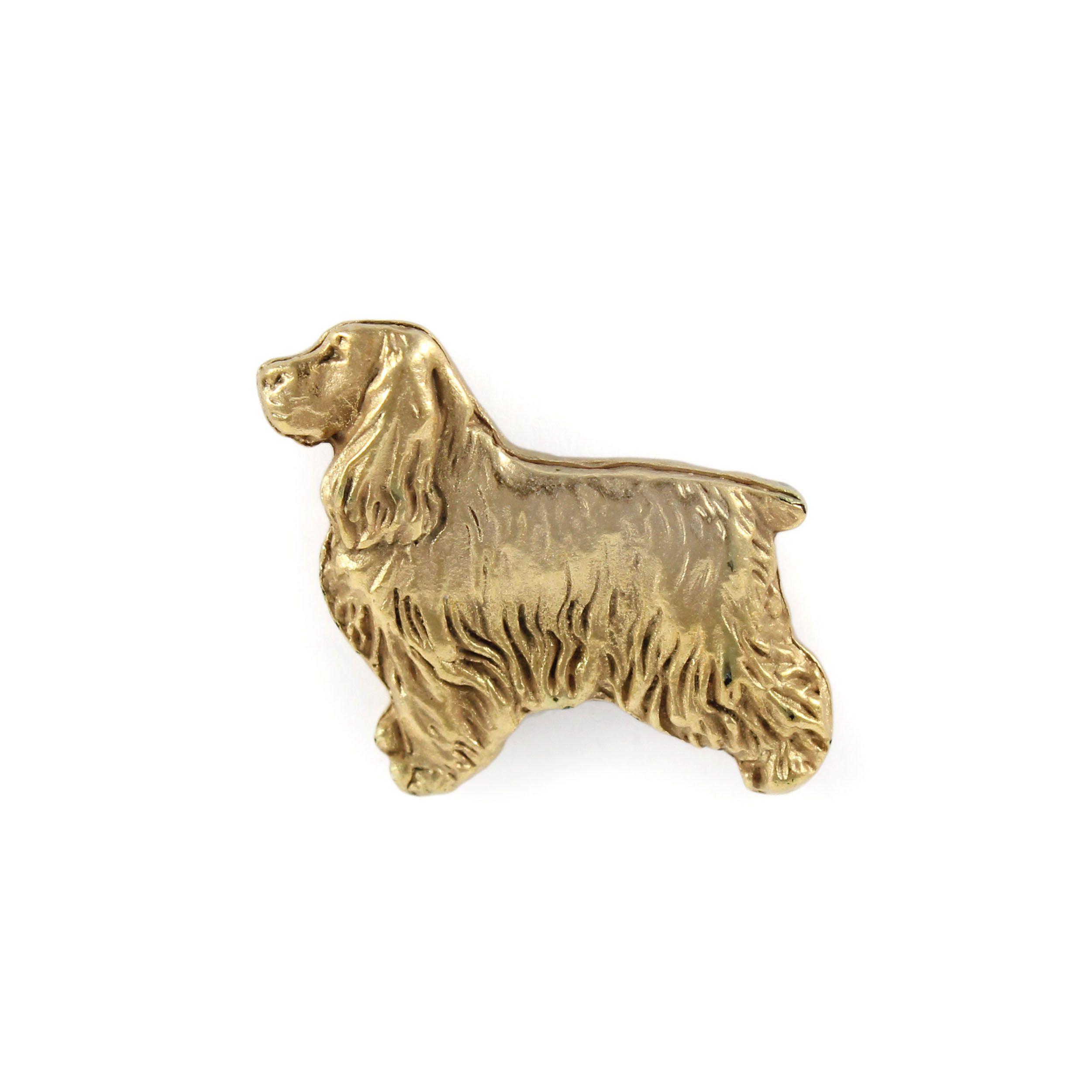 cocker spaniel angielski - broszka z psem w pudełku ozdobnym, eleganc