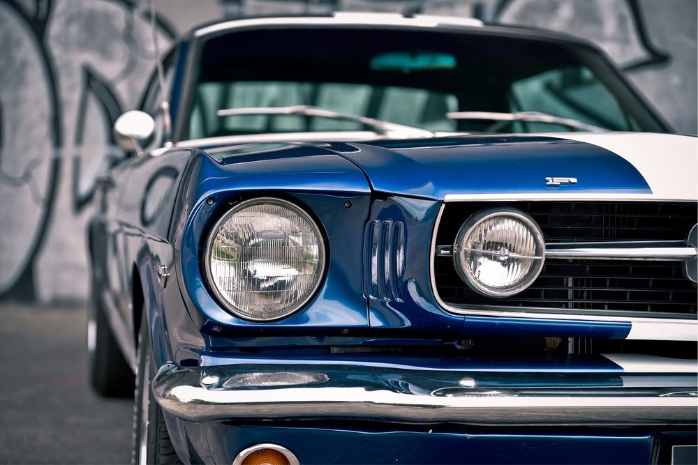 Mustang 1966 do ślubu. Samochód na ślub, wesele, auto do ślubu, wynaje