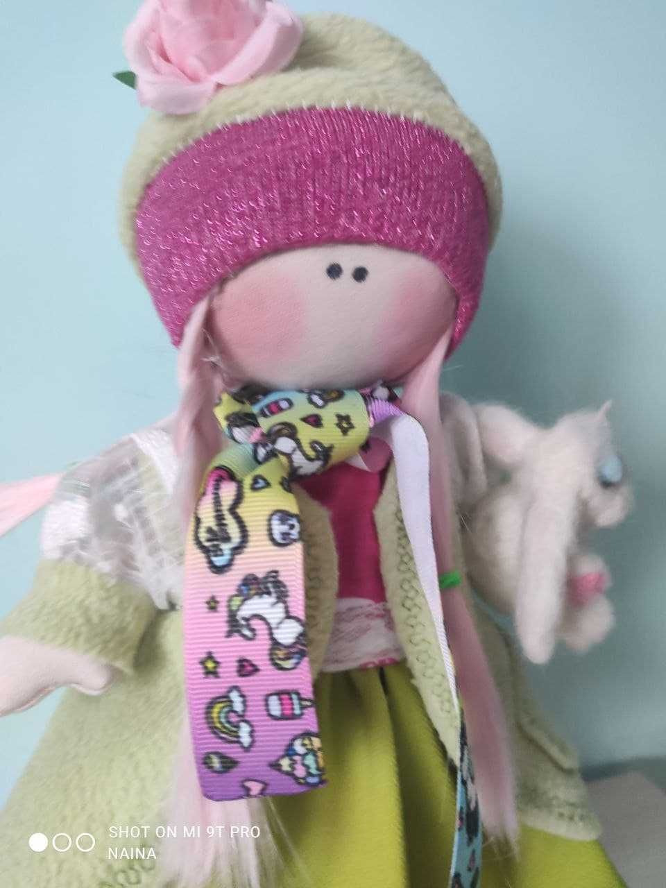 Інтер’єрна текстильна лялька, Тільда, текстильная кукла, интерьерная
