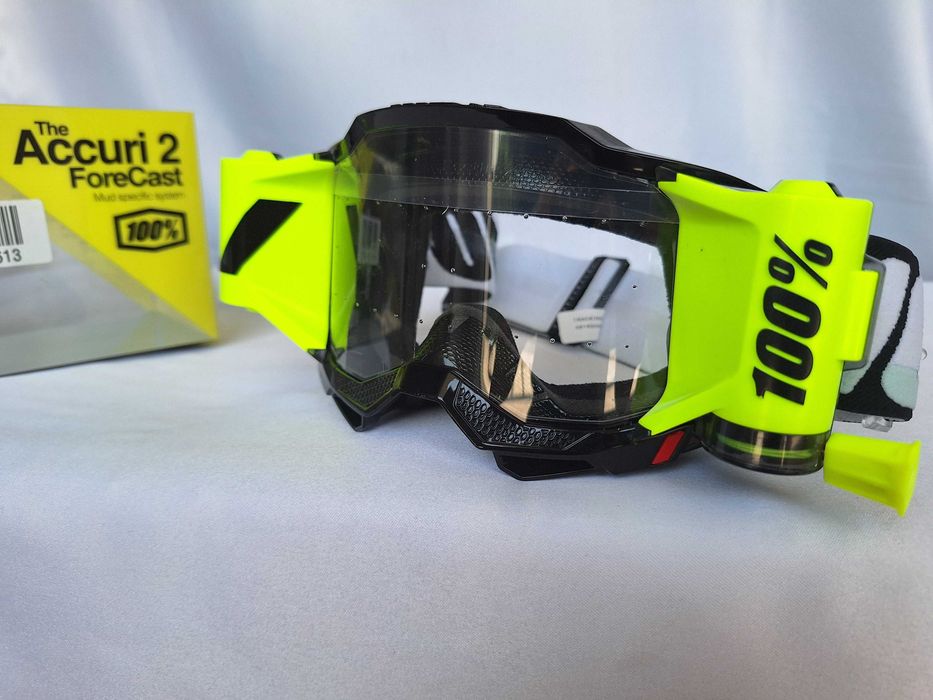 Gogle 100% Accuri 2 Forecast Black Clear Lens