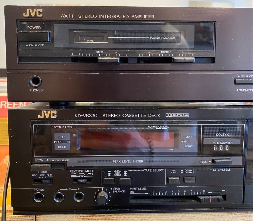 Wzmacniacz JVC AX-11 + magnetofon JVC KD-VR320