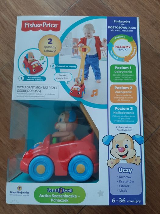 Nowe Autko Szczeniaczka-Pchaczek Fisher-Price