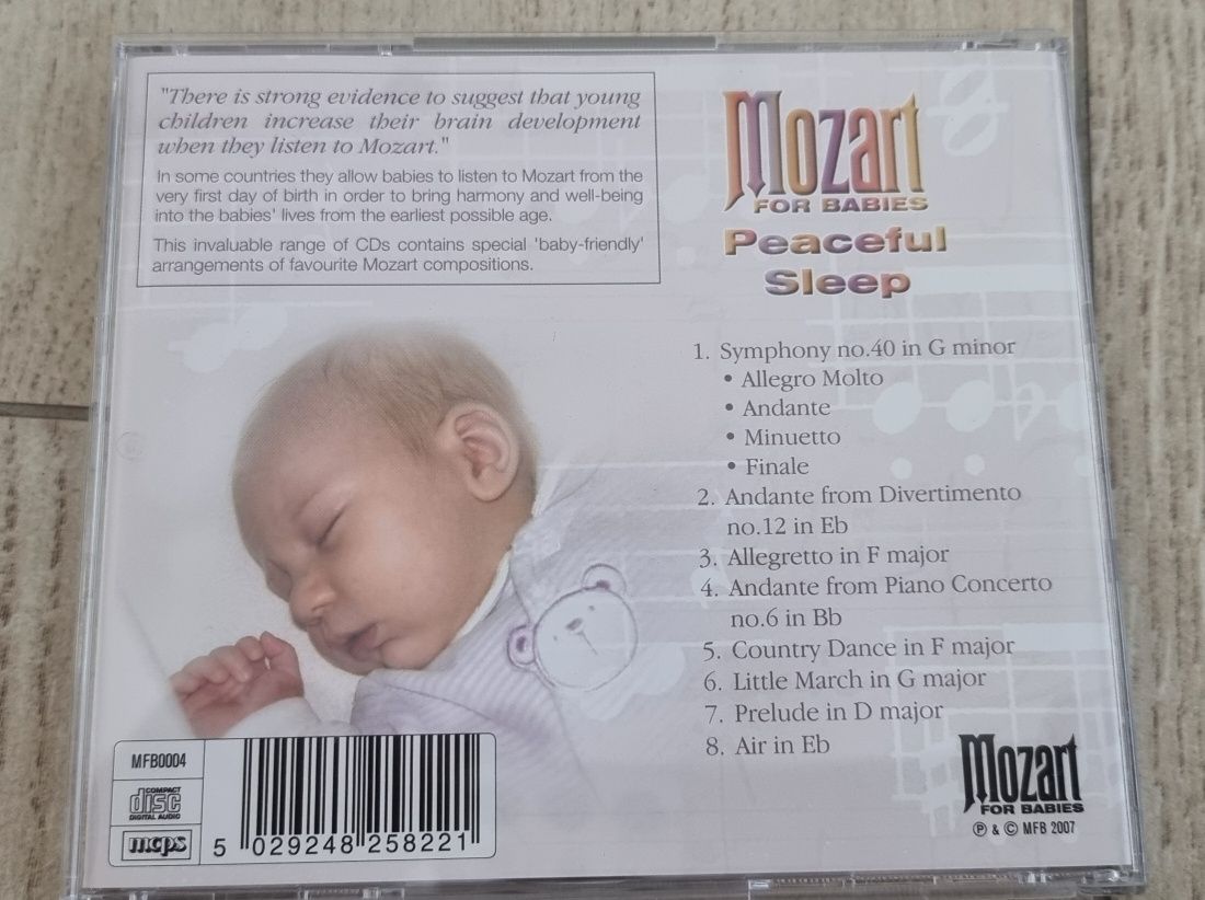 Płyta CD Mozar kołysanki dla kobiet w ciąży i noworodka