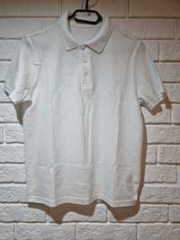 Biała koszulka polo 146/152 t-shirt Jak nowa