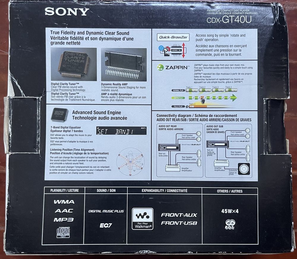 Sony CDX - GT 4OU