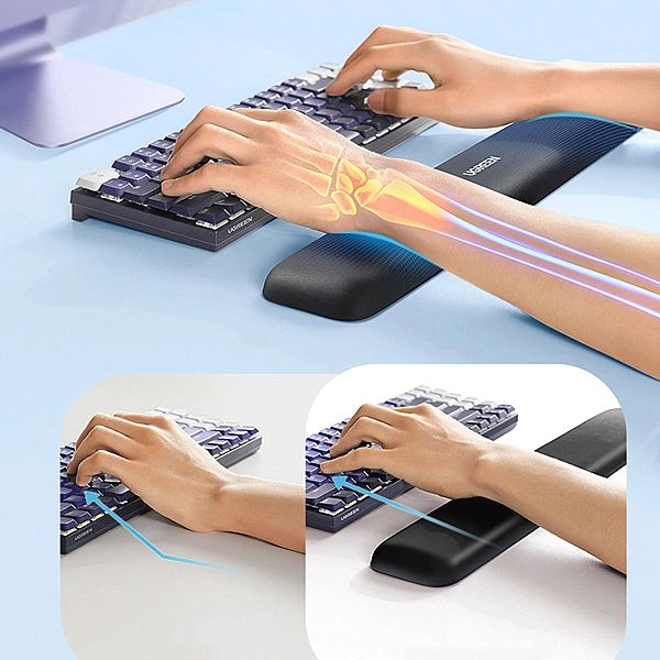 Ergonomiczna podkładka do klawiatury Ugreen LP699 - czarna