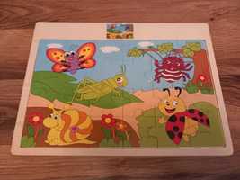 Puzzle dla dzieci drewniane