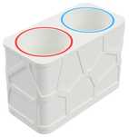 OUTLET Organizer końcówek 1x2 biały (z kolorami)