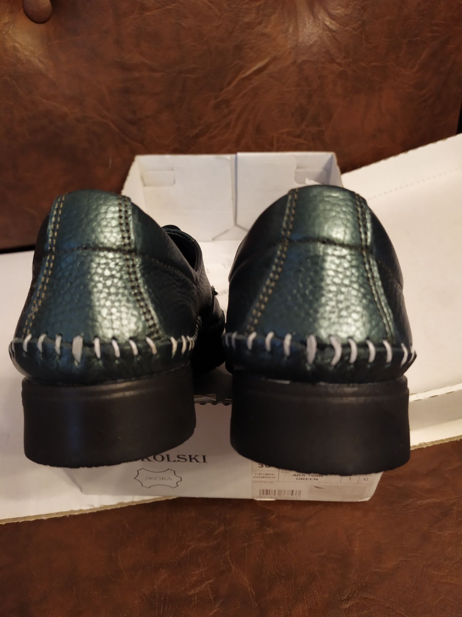Nowe buty sprzedam nr39 zielone firmy Sokolski
