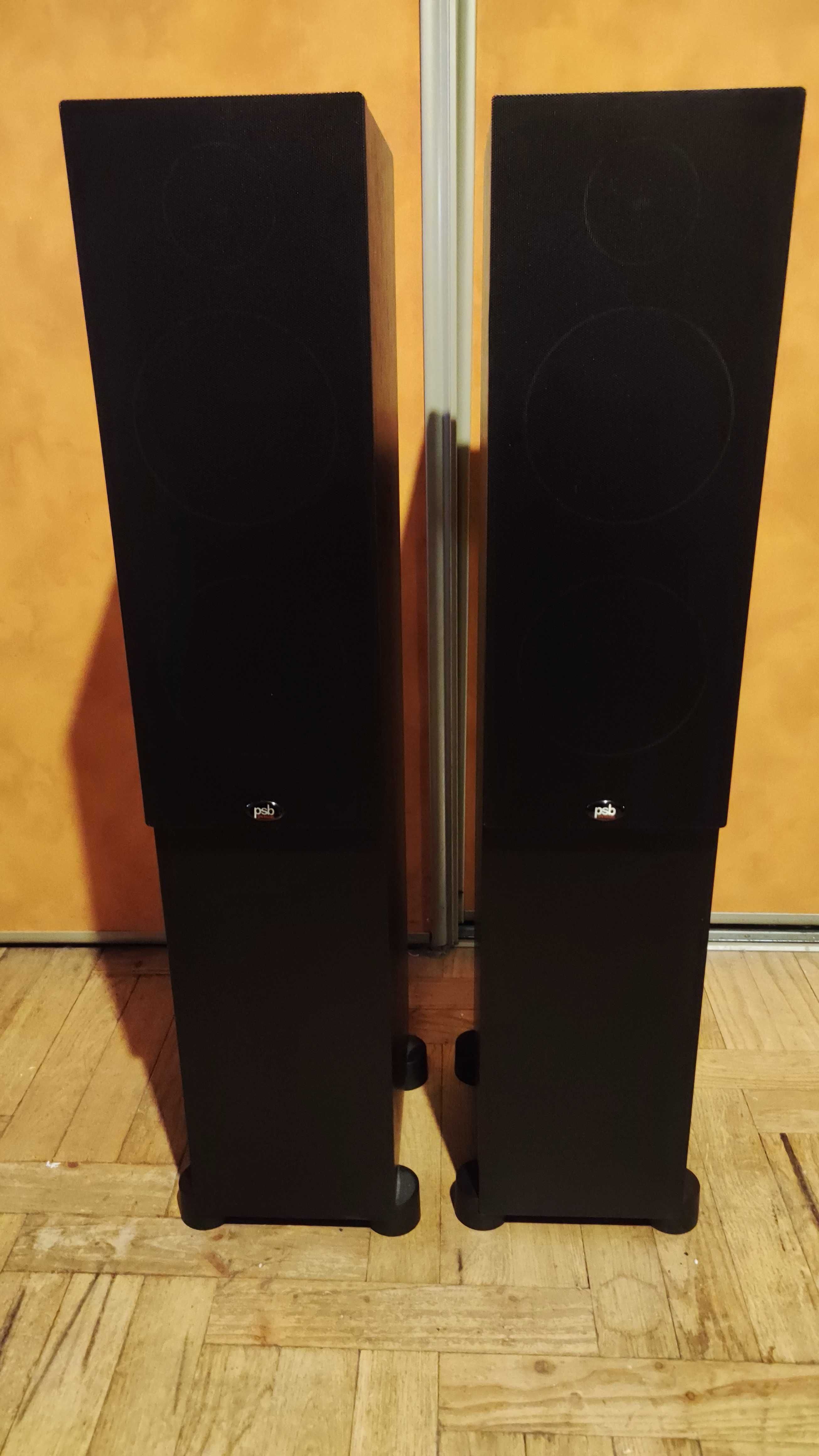 Kolumny głośnikowe PSB Speakers Alpha T20, stan idealny, kable.