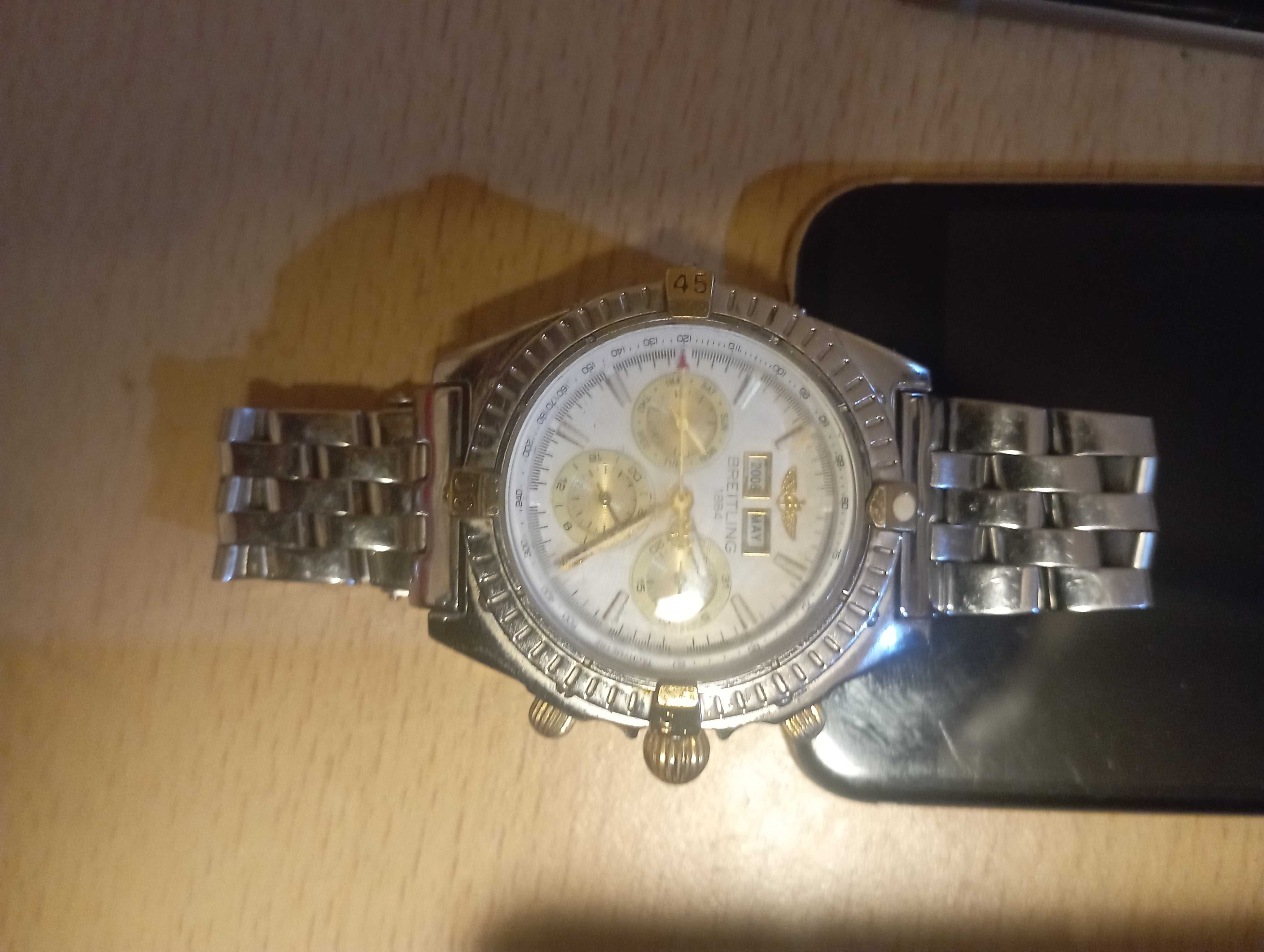 Reló Breitling em cronometre etanche, 30m A13352 chronographe certifle