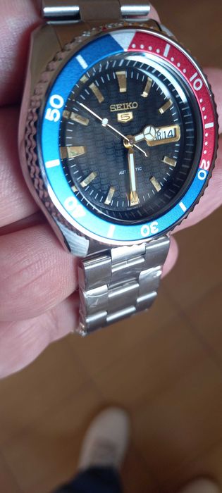 Relógio Seiko 5 Automático Pepsi
