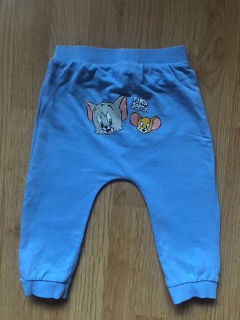 Spodnie dla chłopczyka niebieskie Tom&Jerry, rozmiar 86, Sinsay