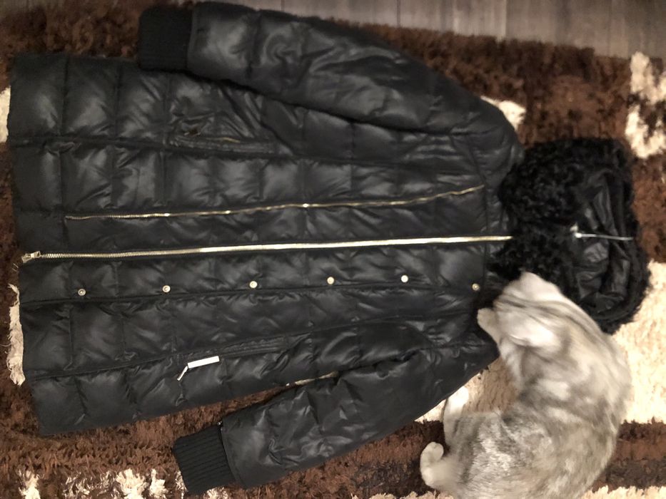 Пуховик женский 50 48 европейский черный