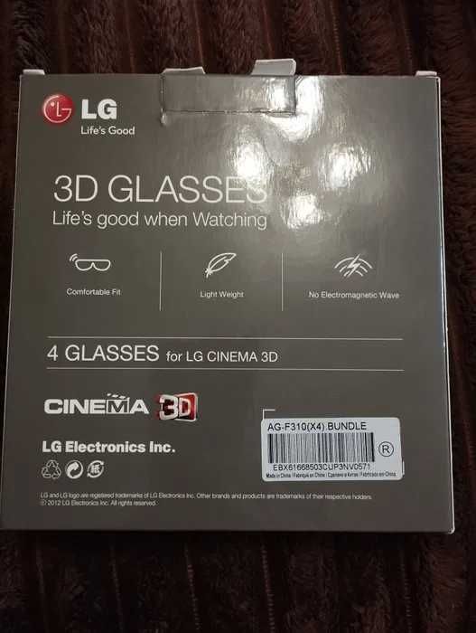 3D очки LG AG-F310 4 шт