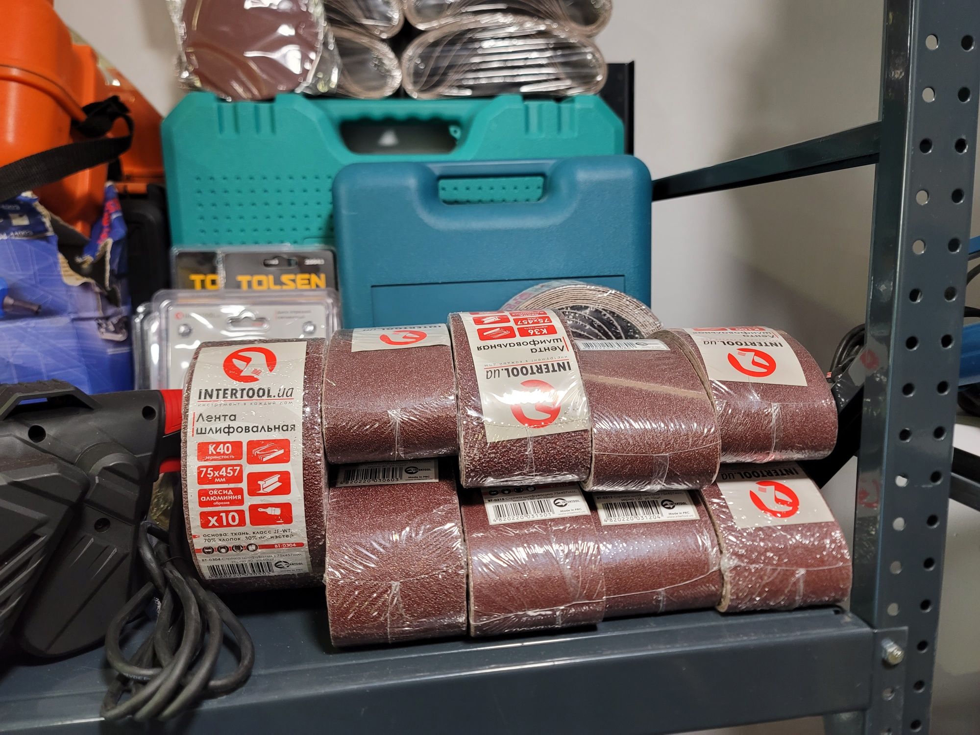 Шлифмашина ленточная Гриндер Storm Intertool WT-0529 36мес Гар. 76×457